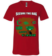 Secure The Bag Unisex V-Neck Tee - JTApparel