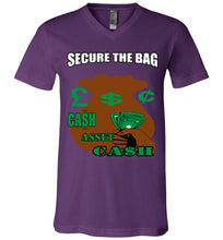 Secure The Bag Unisex V-Neck Tee - JTApparel