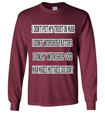 I Don't Put My Trust In Man Gildan Long Sleeve T-Shirt]Jtapparel.com - JTApparel