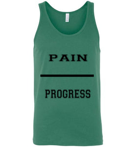 Pain Equal Progress women's Canvas Tank Top]Jtapparel.com - JTApparel