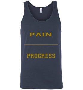 Pain Equal Progress Men's Canvas Tank Top]Jtapparel.com - JTApparel