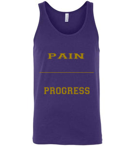 Pain Equal Progress Men's Canvas Tank Top]Jtapparel.com - JTApparel