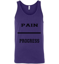 Pain Equal Progress women's Canvas Tank Top]Jtapparel.com - JTApparel
