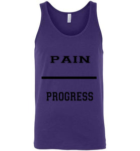 Pain Equal Progress women's Canvas Tank Top]Jtapparel.com - JTApparel