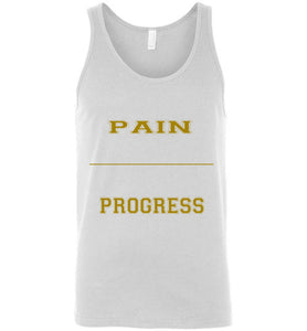 Pain Equal Progress Men's Canvas Tank Top]Jtapparel.com - JTApparel