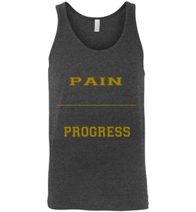 Pain Equal Progress Men's Canvas Tank Top]Jtapparel.com - JTApparel