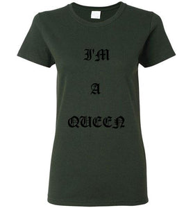 I'm A Queen Logo Gildan Ladies Short- Sleeve Tee]Jtapparel.com - JTApparel