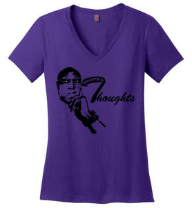 Joseph's Thoughts Signature Logo District Made Ladies V Neck Tee]Jtapparel.com - JTApparel