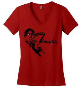Joseph's Thoughts Signature Logo District Made Ladies V Neck Tee]Jtapparel.com - JTApparel