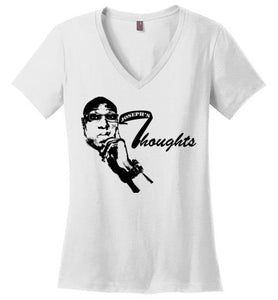 Joseph's Thoughts Signature Logo District Made Ladies V Neck Tee]Jtapparel.com - JTApparel