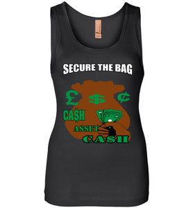 Secure The Bag Next Level Womens Jersey Tank Top - JTApparel