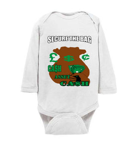 Secure The Bag Infant Long Sleeve Bodysuit - JTApparel