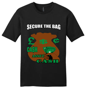 Secure The Bag Young Men Tee - JTApparel