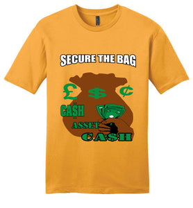 Secure The Bag Young Men Tee - JTApparel