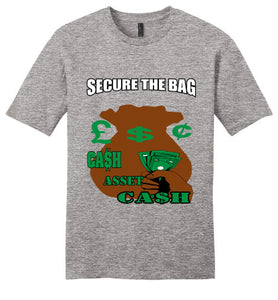 Secure The Bag Young Men Tee - JTApparel