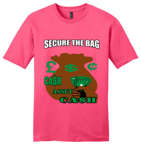 Secure The Bag Young Men Tee - JTApparel