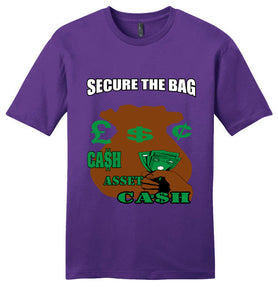 Secure The Bag Young Men Tee - JTApparel
