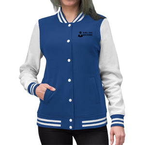 Why Not Retire Women's Varsity Jacket - JTApparel