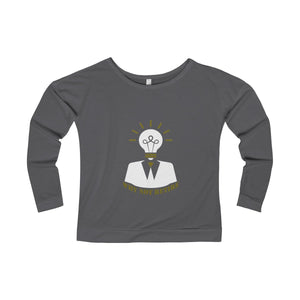 Women's Why Not Retire Terry Long Sleeve Scoopneck T-Shirt - JTApparel