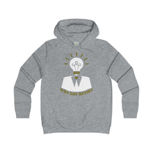 Why Not Retire Girlie College Hoodie - JTApparel