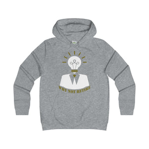 Why Not Retire Girlie College Hoodie - JTApparel