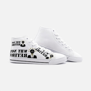 Why Not Retire Unisex High Top Canvas Shoes