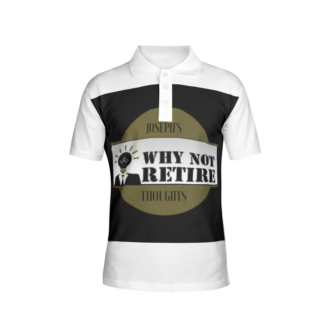 Why Not Retire Men's All-Over Print Polo Shirts