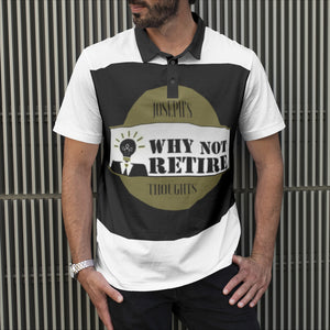 Why Not Retire Men's All-Over Print Polo Shirts