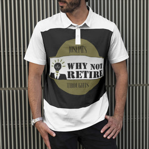 Why Not Retire Men's All-Over Print Polo Shirts