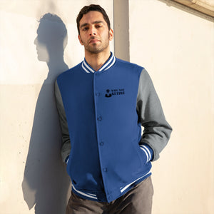 Why Not Retire Men's Varsity Jacket - JTApparel