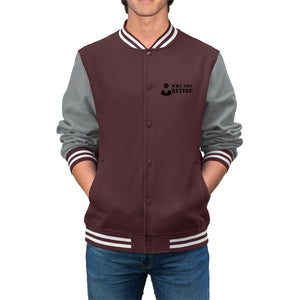 Why Not Retire Men's Varsity Jacket - JTApparel