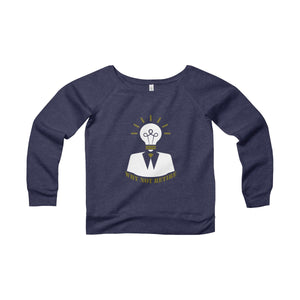 Why Not Retire Women's Sponge Fleece Wide Neck Sweatshirt - JTApparel