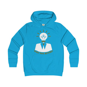 Why Not Retire Girlie College Hoodie - JTApparel