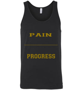 Pain Equal Progress Men's Canvas Tank Top]Jtapparel.com - JTApparel