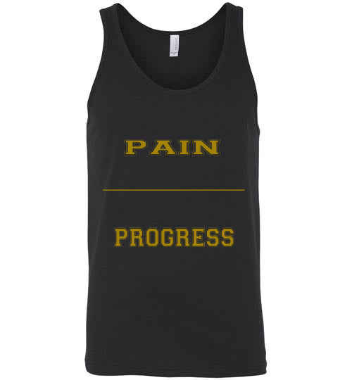 Pain Equal Progress Men's Canvas Tank Top]Jtapparel.com - JTApparel