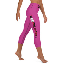 I Know You See It Yoga Capri Leggings