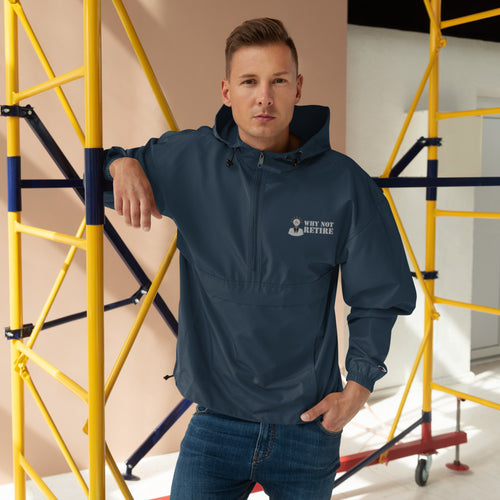 Why Not Retire Men Embroidered Champion Packable Jacket