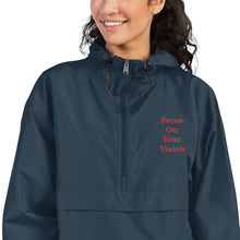 Focus On Your Vision Embroidered Women's Champion Packable Jacket
