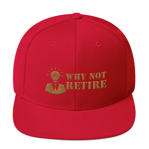 Why Not Retire Snapback Hat - JTApparel