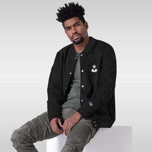 Why Not Retire Embroidered Champion Bomber Jacket