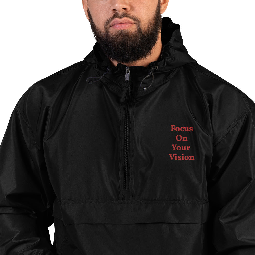 Focus On Your Vision Embroidered Men's Champion Packable Jacket