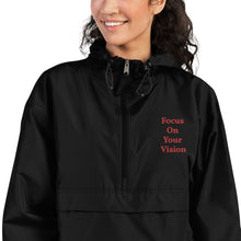 Focus On Your Vision Embroidered Women's Champion Packable Jacket