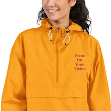 Focus On Your Vision Embroidered Women's Champion Packable Jacket