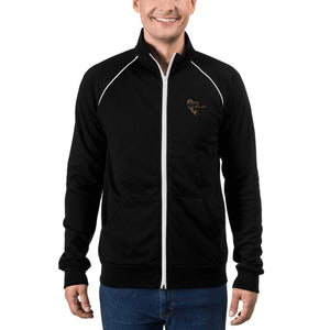 Joseph's Thoughts Embroidery Piped Fleece Jacket - JTApparel