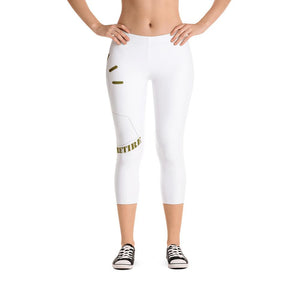 Why Not Retire Capri Women's Leggings White] Jtapparel.com - JTApparel